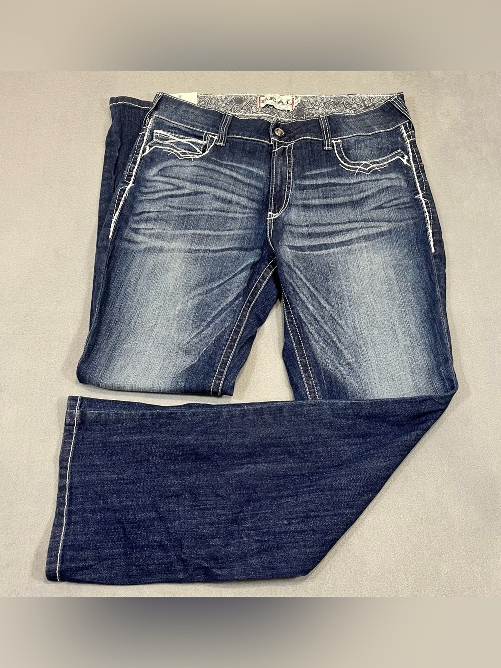 Ariat Real Denim Jeans Women’s 34R Mid Rise Boot Cut Blue Stretch READ MORE